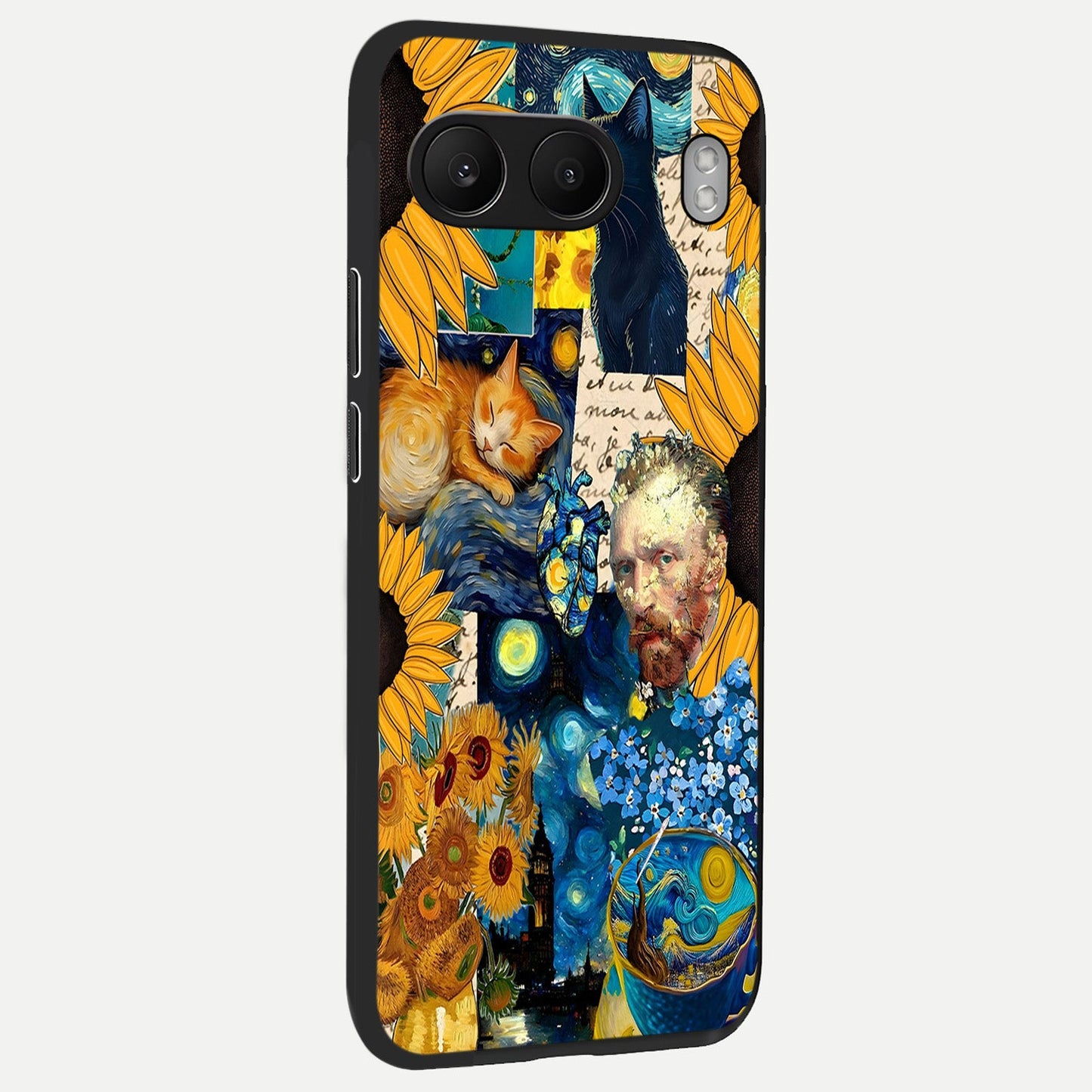  Sunflower Chic Mood Custom Name back cover For Oneplus Nord 4 slim fit glass case with vibrant aesthetic design