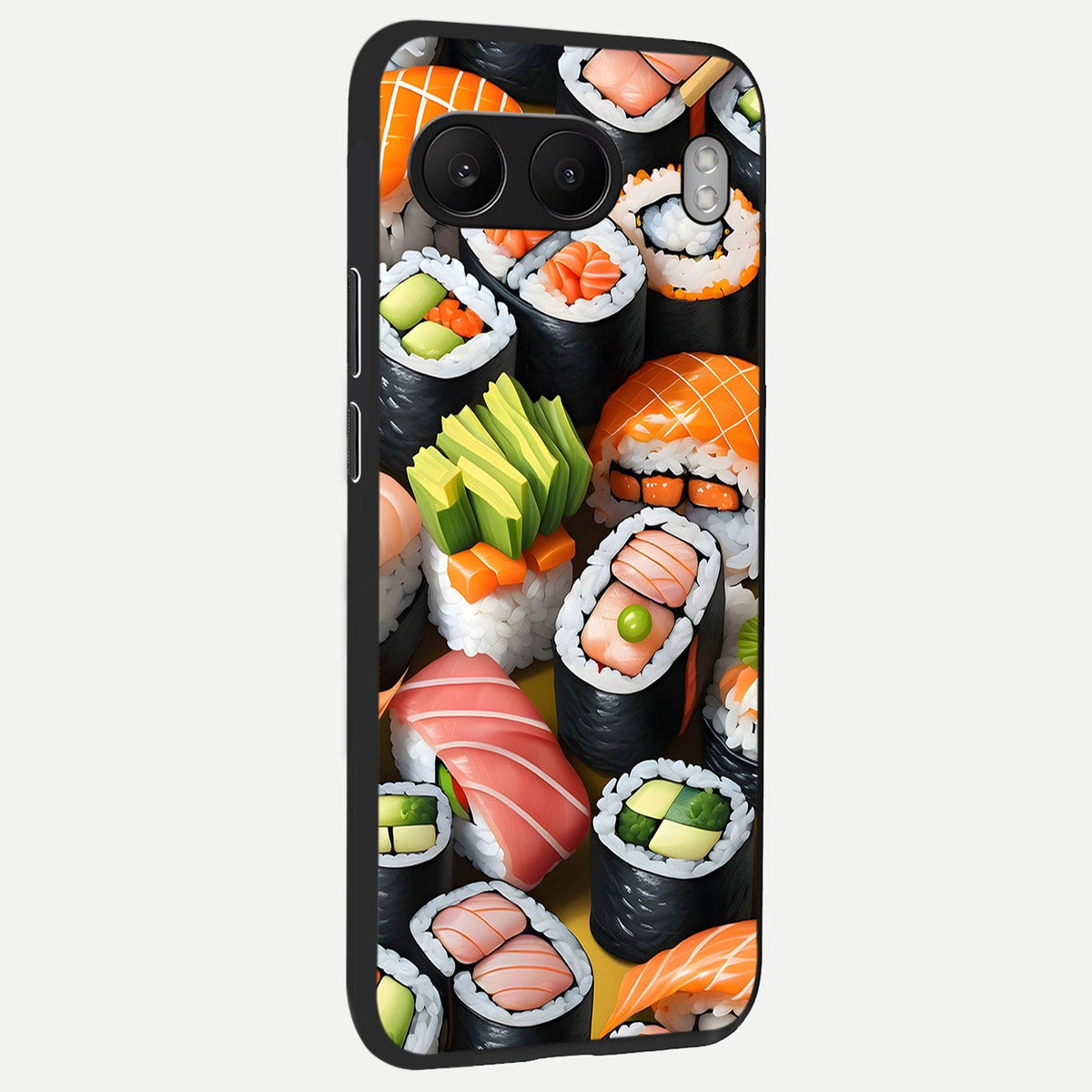 Sushi Food Pattern back cover For Oneplus Nord 4 slim fit glass case with vibrant aesthetic design
