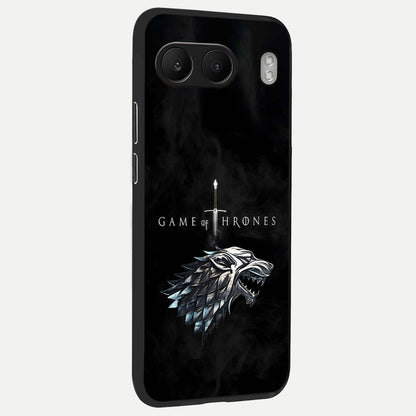  Throne Wolf Legacy back cover For Oneplus Nord 4 slim fit glass case with vibrant aesthetic design