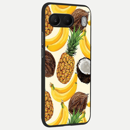  Tropical Fruit Mood back cover For Oneplus Nord 4 slim fit glass case with vibrant aesthetic design