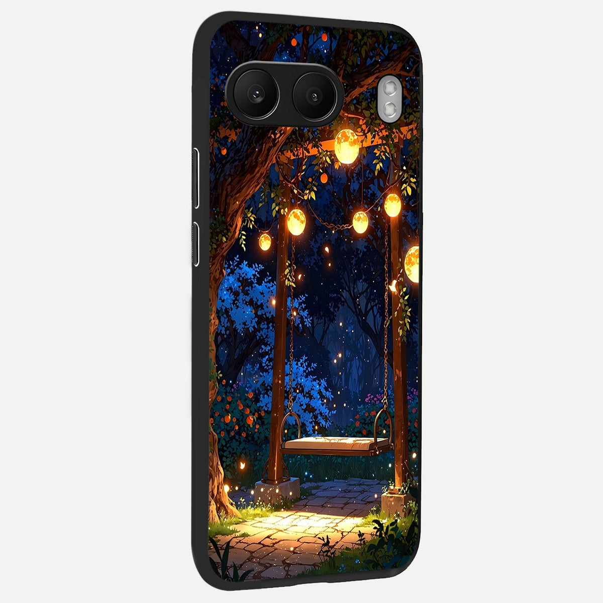  Twilight Garden Swing back cover For Oneplus Nord 4 slim fit glass case with vibrant aesthetic design