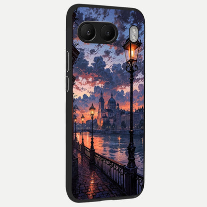  Twilight River Lights back cover For Oneplus Nord 4 slim fit glass case with vibrant aesthetic design