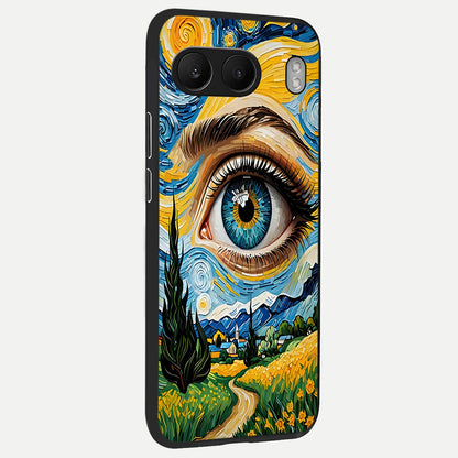  Van Gogh Eye back cover For Oneplus Nord 4 slim fit glass case with vibrant aesthetic design
