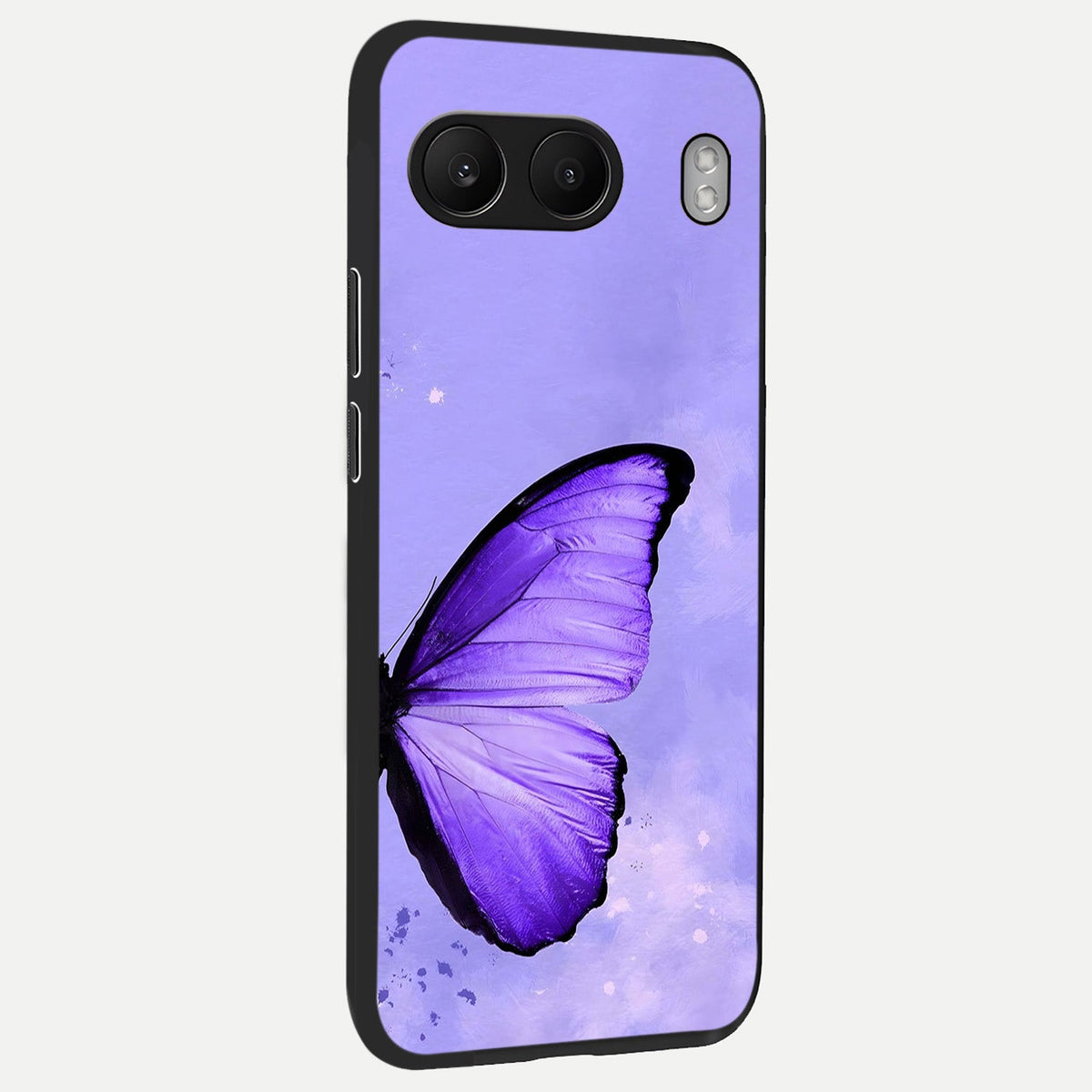  Violet Dream Wing back cover For Oneplus Nord 4 slim fit glass case with vibrant aesthetic design