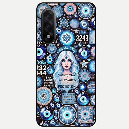  Angel Aura Shield Glass Case For Oneplus Nord 5 back cover – full design glossy printed glass finish