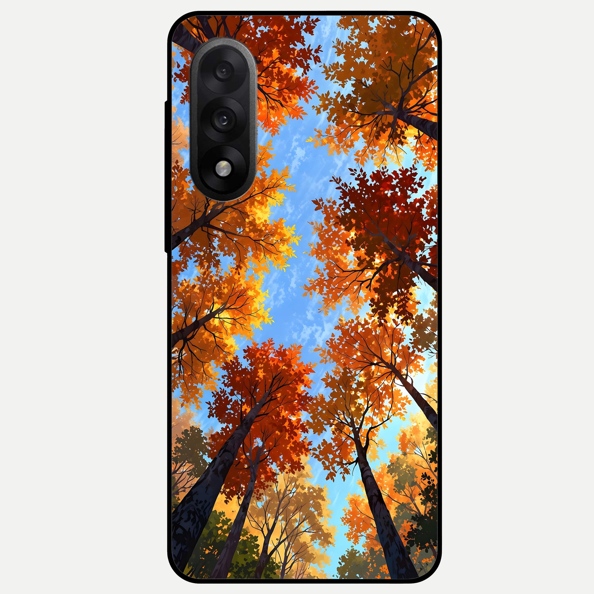  Autumn Sky Rise Glass Case For Oneplus Nord 5 back cover – full design glossy printed glass finish