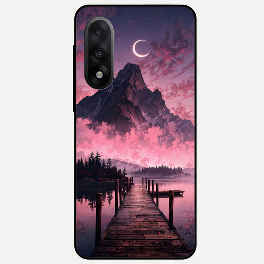 Beautiful Mountain View Glass Case For Oneplus Nord 5 back cover – full design glossy printed glass finish