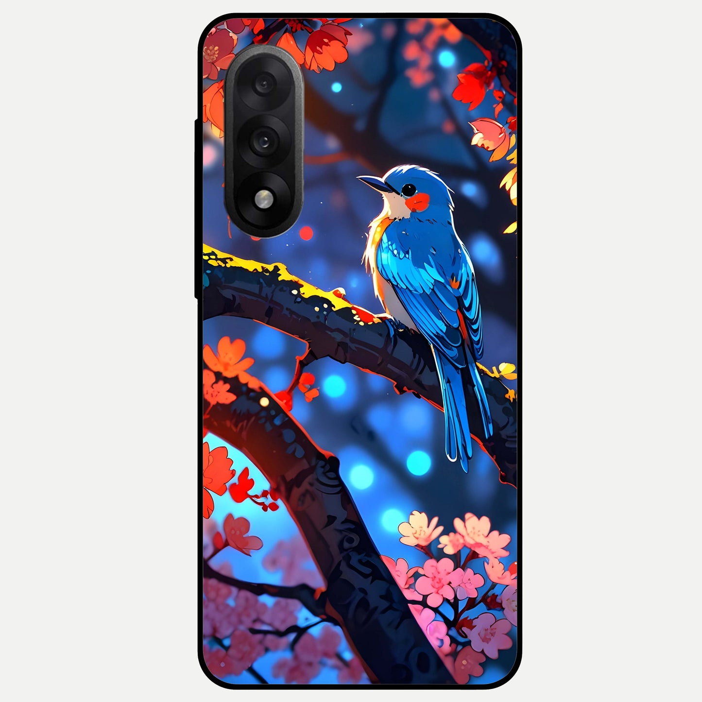  Blooming Water Drift Glass Case For Oneplus Nord 5 back cover – full design glossy printed glass finish