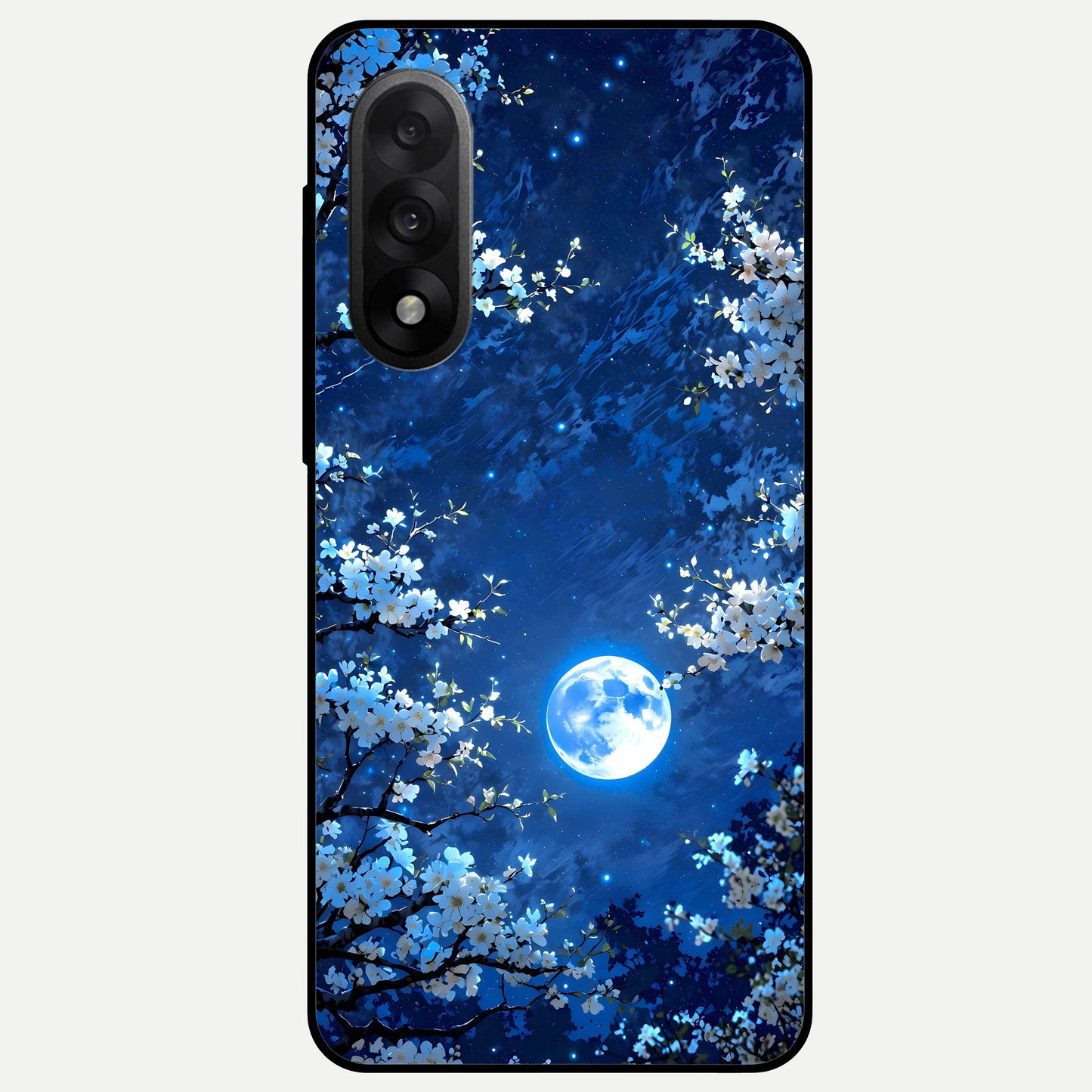  Blossom Moonlight Sky Glass Case For Oneplus Nord 5 back cover – full design glossy printed glass finish