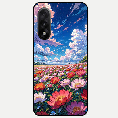  Blossom Sky Field Glass Case For Oneplus Nord 5 back cover – full design glossy printed glass finish