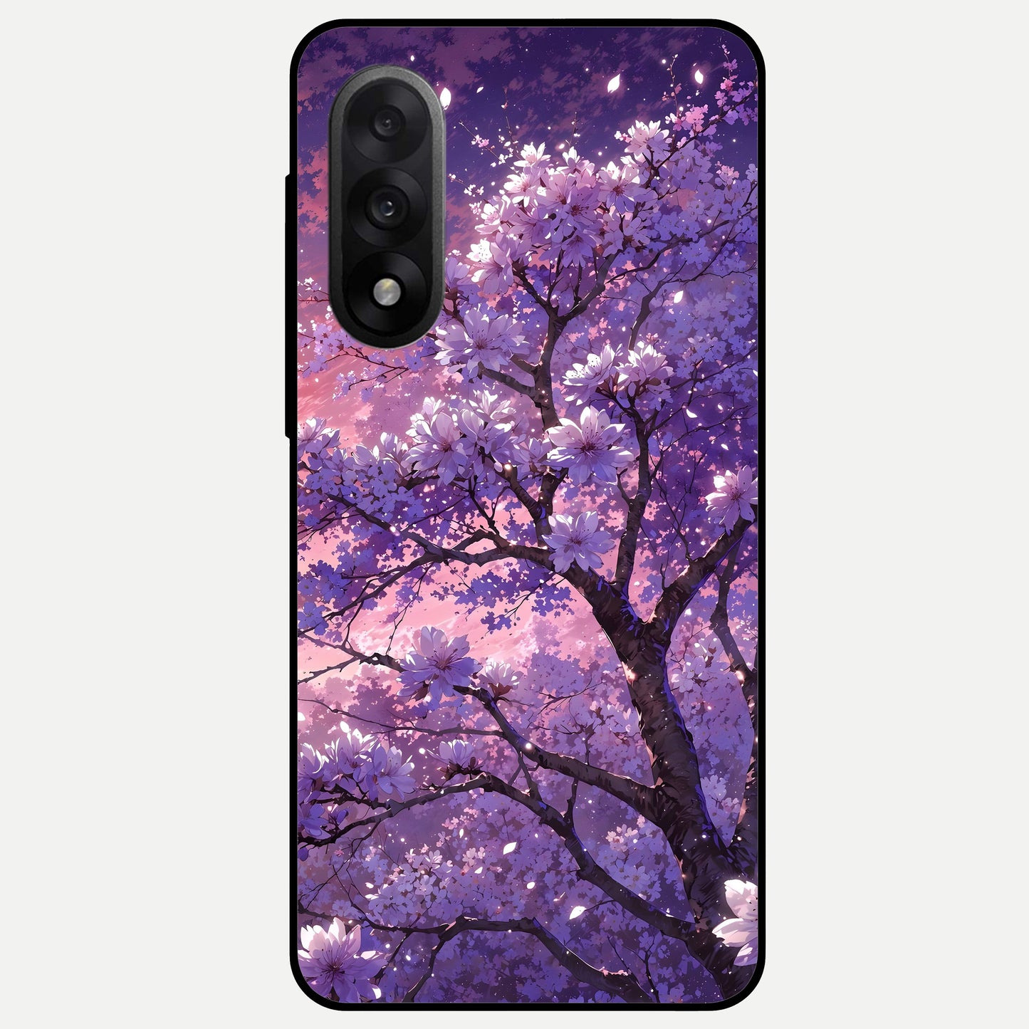  Blossom Tree Glass Case For Oneplus Nord 5 back cover – full design glossy printed glass finish