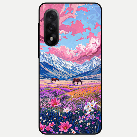  Blossom Valley Dream Glass Case For Oneplus Nord 5 back cover – full design glossy printed glass finish