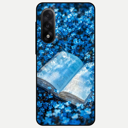  Blue Bloom Tales Glass Case For Oneplus Nord 5 back cover – full design glossy printed glass finish