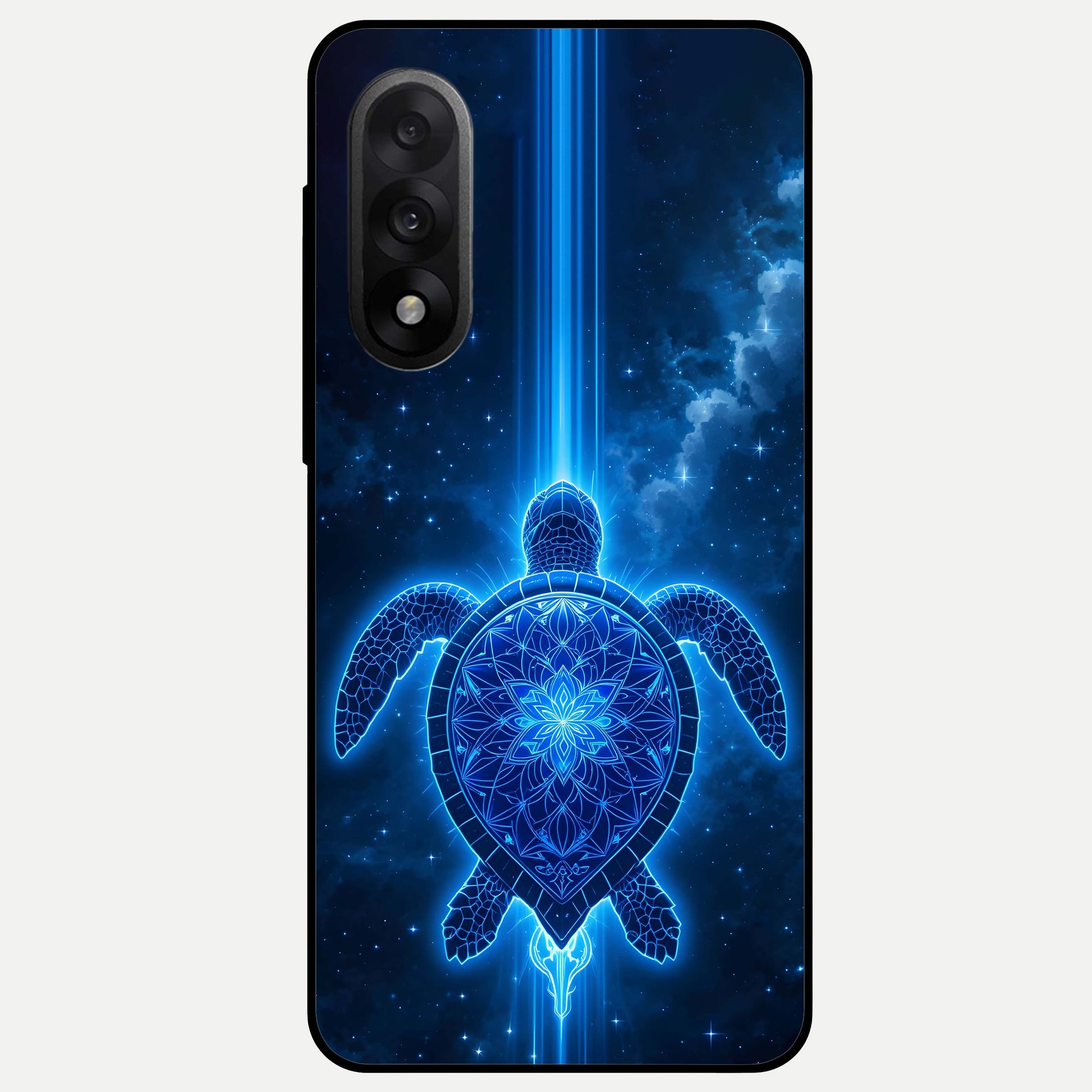  Blue Galaxy Turtle Glass Case For Oneplus Nord 5 back cover – full design glossy printed glass finish