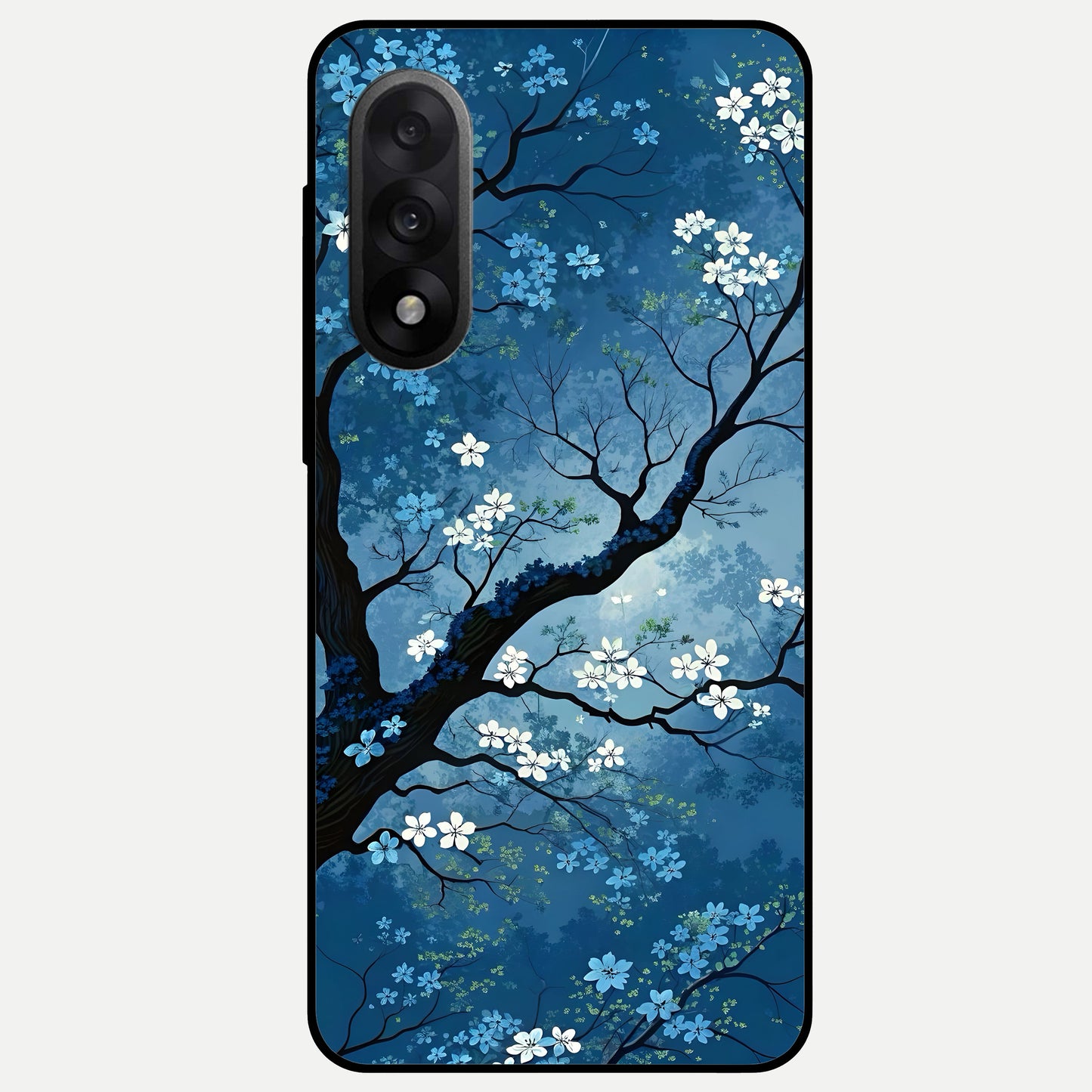  Blue Tree Serenity Glass Case For Oneplus Nord 5 back cover – full design glossy printed glass finish