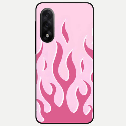  Blush Flame Energy Glass Case For Oneplus Nord 5 back cover – full design glossy printed glass finish