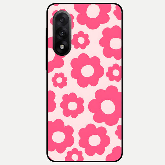  Blush Flower Pop Glass Case For Oneplus Nord 5 back cover – full design glossy printed glass finish