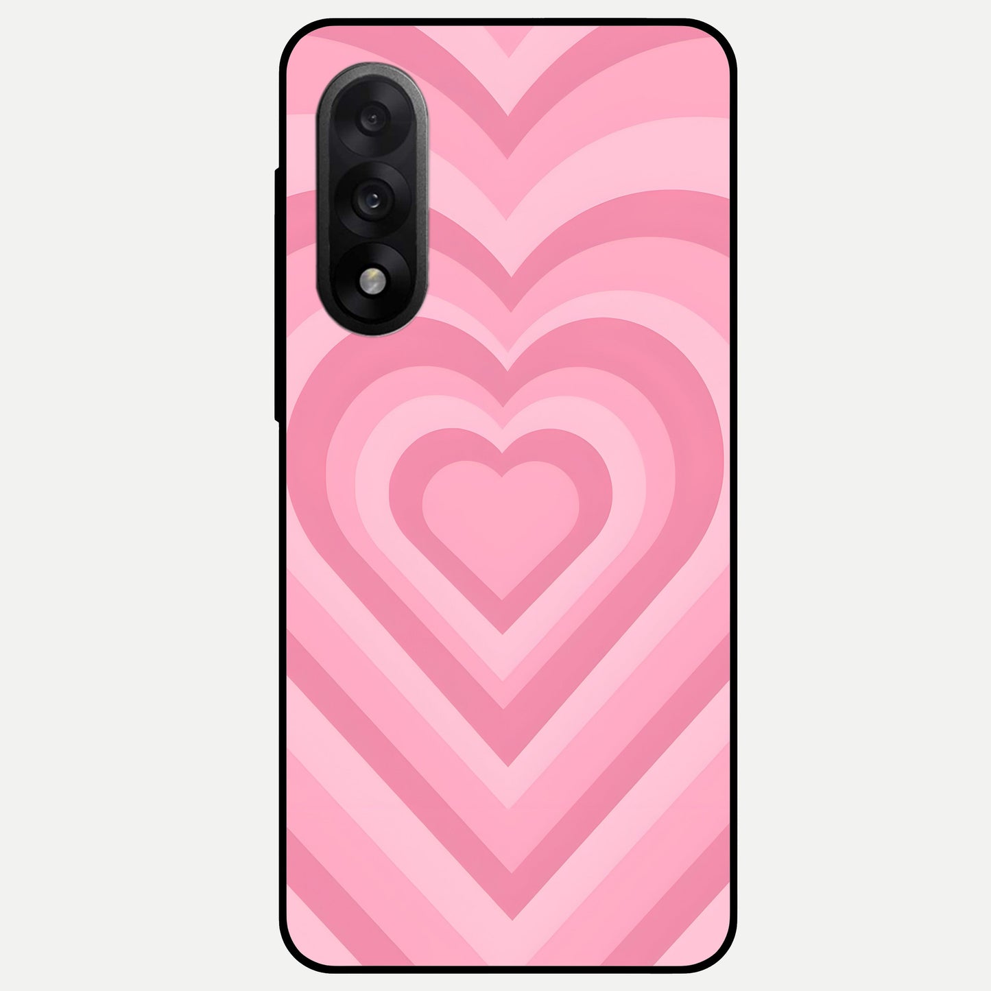  Blush Heart Waves Glass Case For Oneplus Nord 5 back cover – full design glossy printed glass finish
