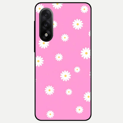  Bubblegum Daisy Pop Glass Case For Oneplus Nord 5 back cover – full design glossy printed glass finish