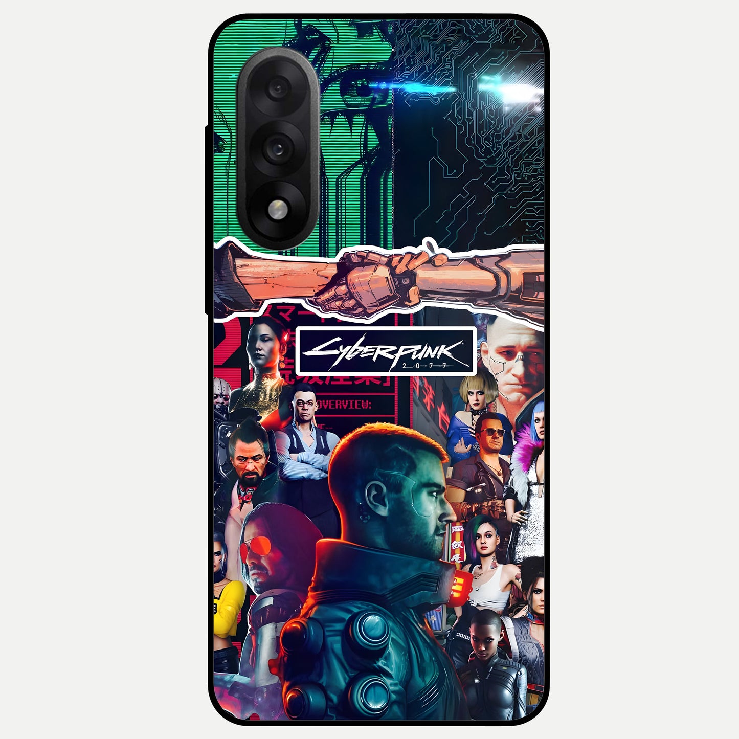 CYBERPUNK Legacy Glass Case For Oneplus Nord 5 back cover – full design glossy printed glass finish