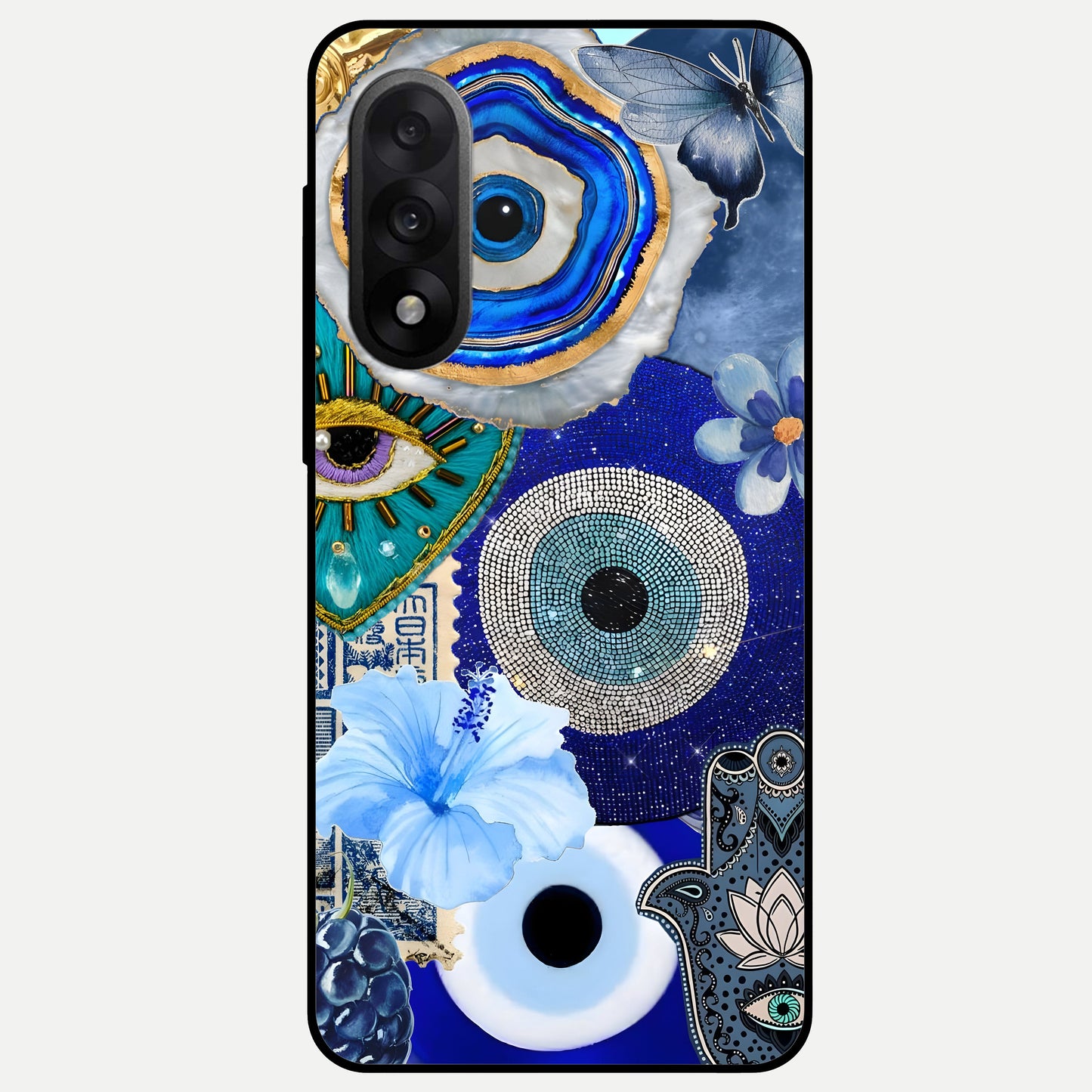  Celestial Blue Vision Glass Case For Oneplus Nord 5 back cover – full design glossy printed glass finish