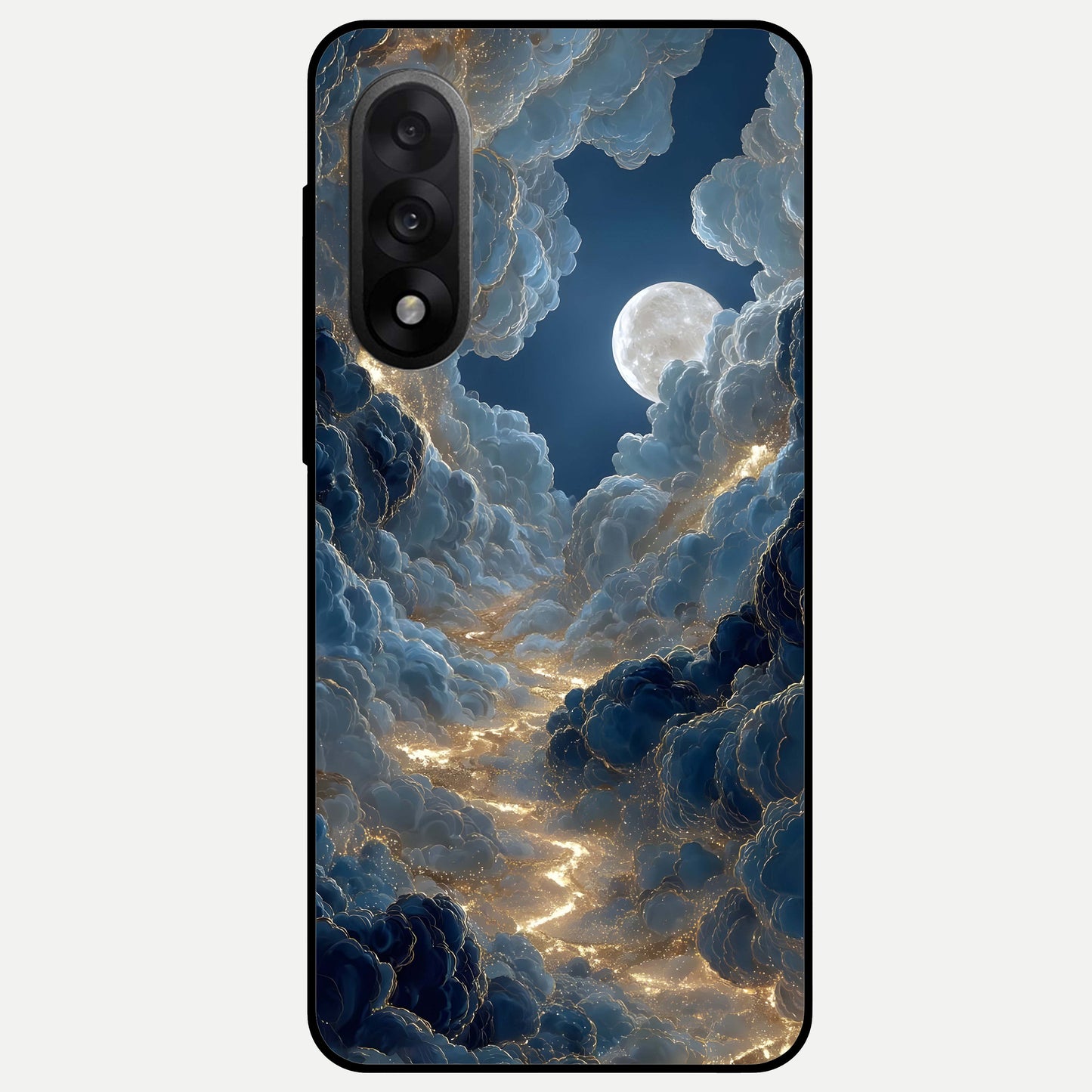  Celestial Cloud Road Glass Case For Oneplus Nord 5 back cover – full design glossy printed glass finish