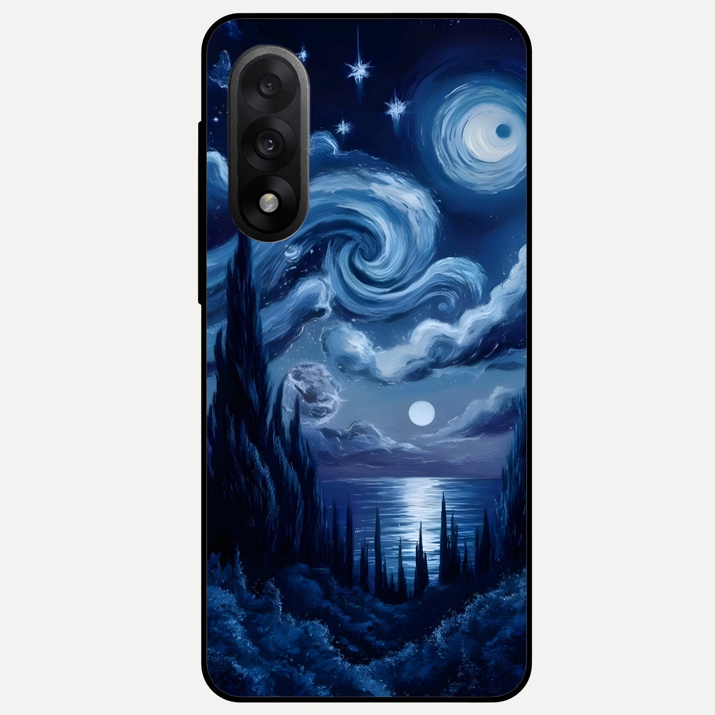  Celestial Dream Van Gogh Glass Case For Oneplus Nord 5 back cover – full design glossy printed glass finish