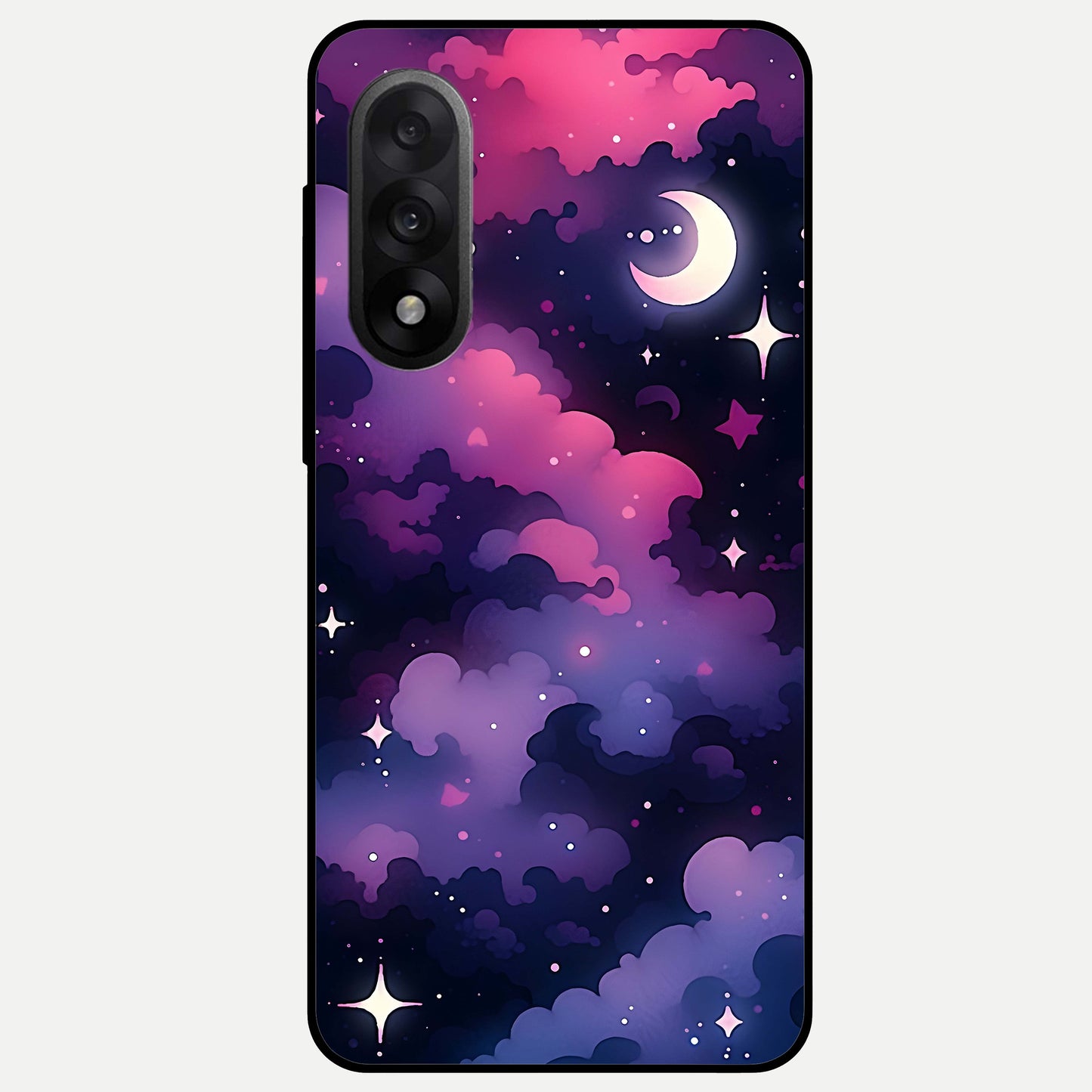 Celestial Moon Magic Glass Case For Oneplus Nord 5 back cover – full design glossy printed glass finish