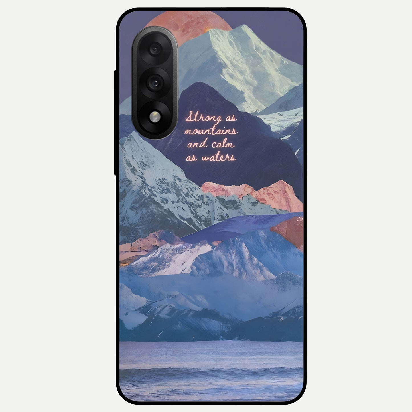  Celestial Mountain Calm Glass Case For Oneplus Nord 5 back cover – full design glossy printed glass finish
