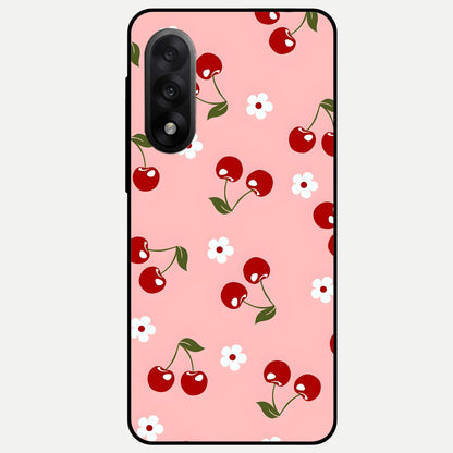  Cherry Love Mood Glass Case For Oneplus Nord 5 back cover – full design glossy printed glass finish