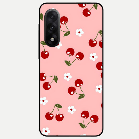  Cherry Love Mood Glass Case For Oneplus Nord 5 back cover – full design glossy printed glass finish