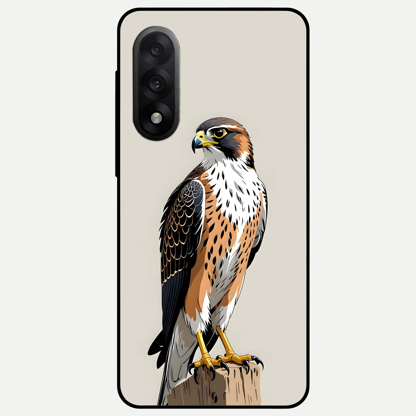  Clever Eagle Glass Case For Oneplus Nord 5 back cover – full design glossy printed glass finish