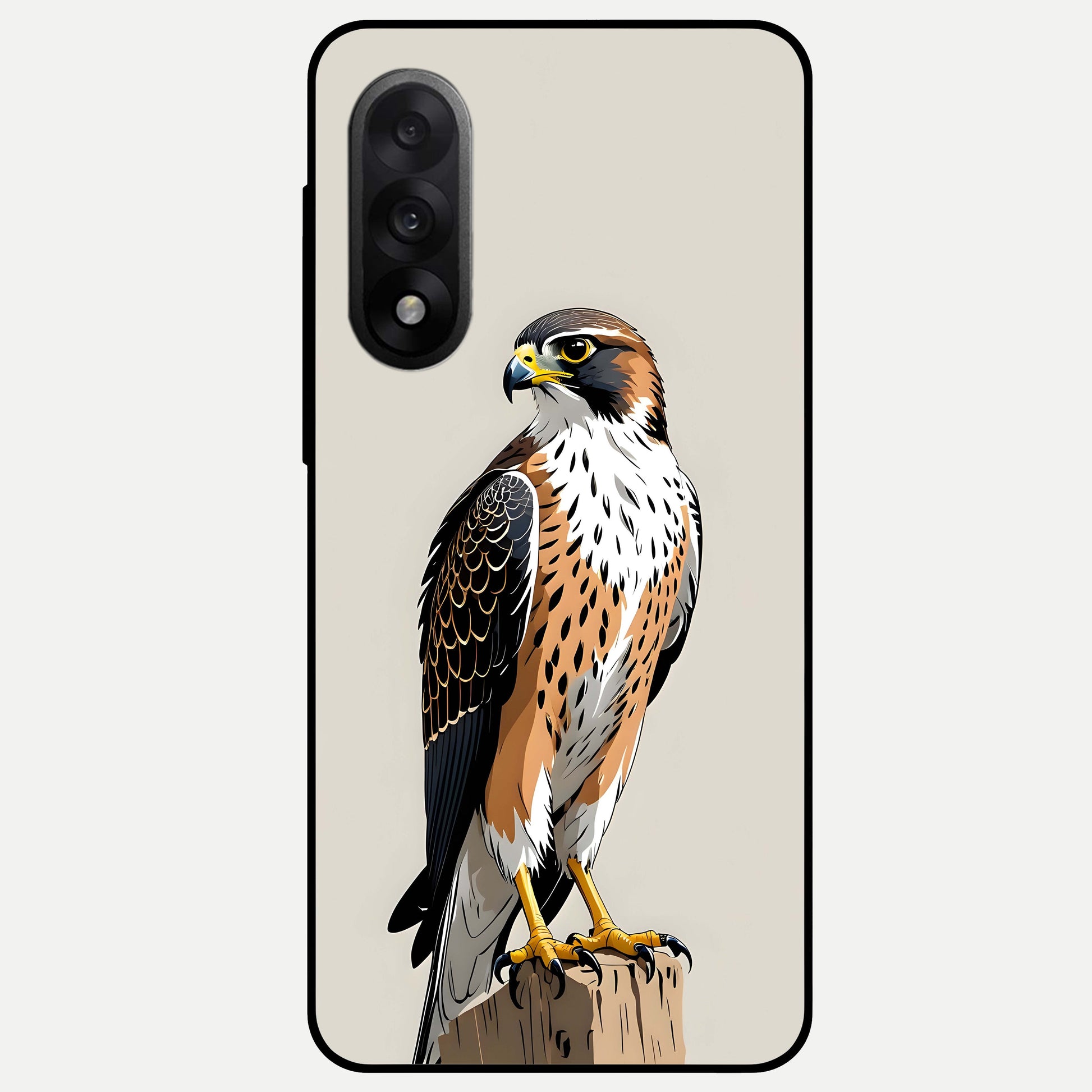  Clever Eagle Glass Case For Oneplus Nord 5 back cover – full design glossy printed glass finish