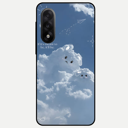  Cloud Bunny Dreams Glass Case For Oneplus Nord 5 back cover – full design glossy printed glass finish
