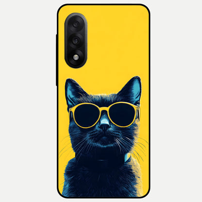 Cool Cat Vibes Glass Case For Oneplus Nord 5 back cover – full design glossy printed glass finish