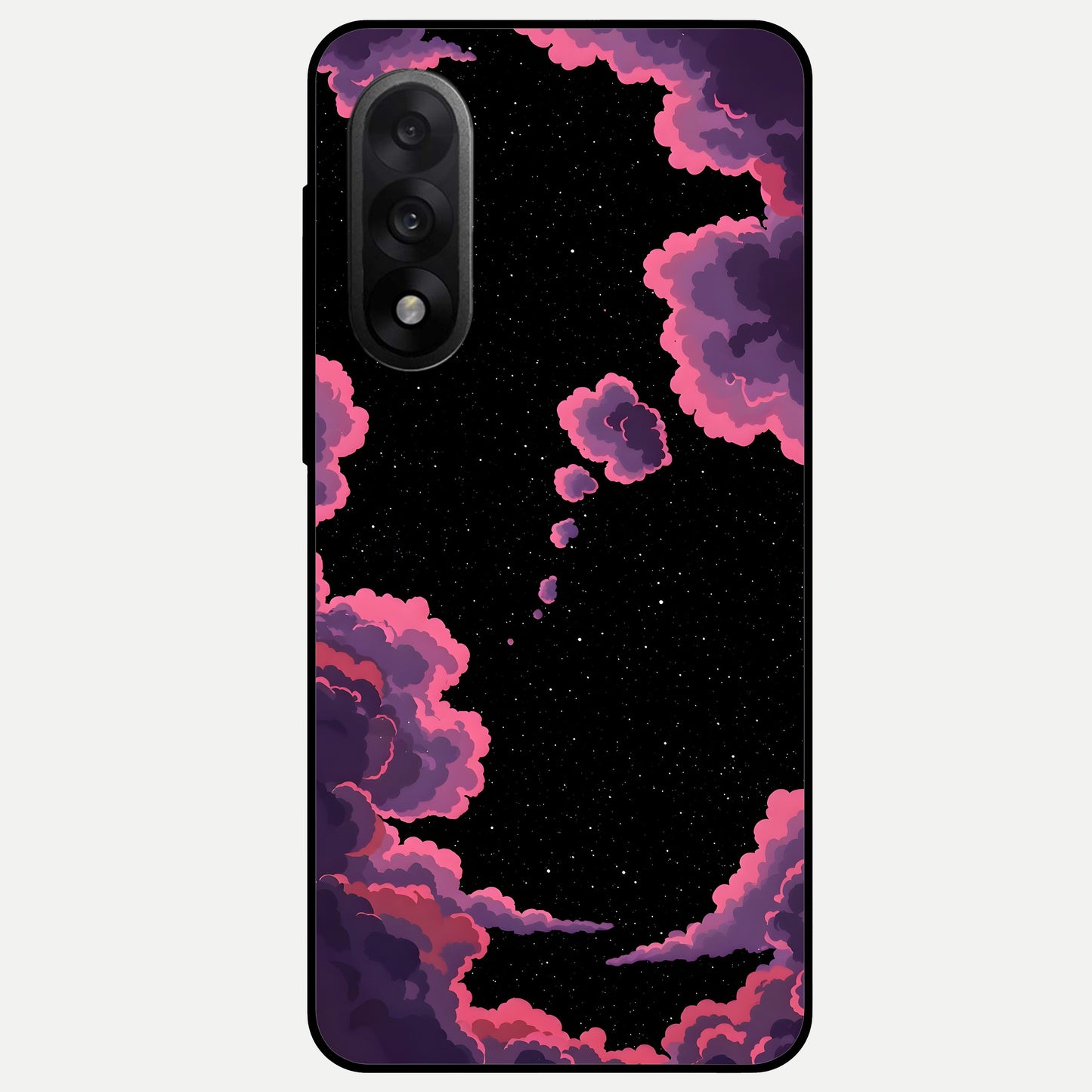  Cosmic Cloud Journey Glass Case For Oneplus Nord 5 back cover – full design glossy printed glass finish