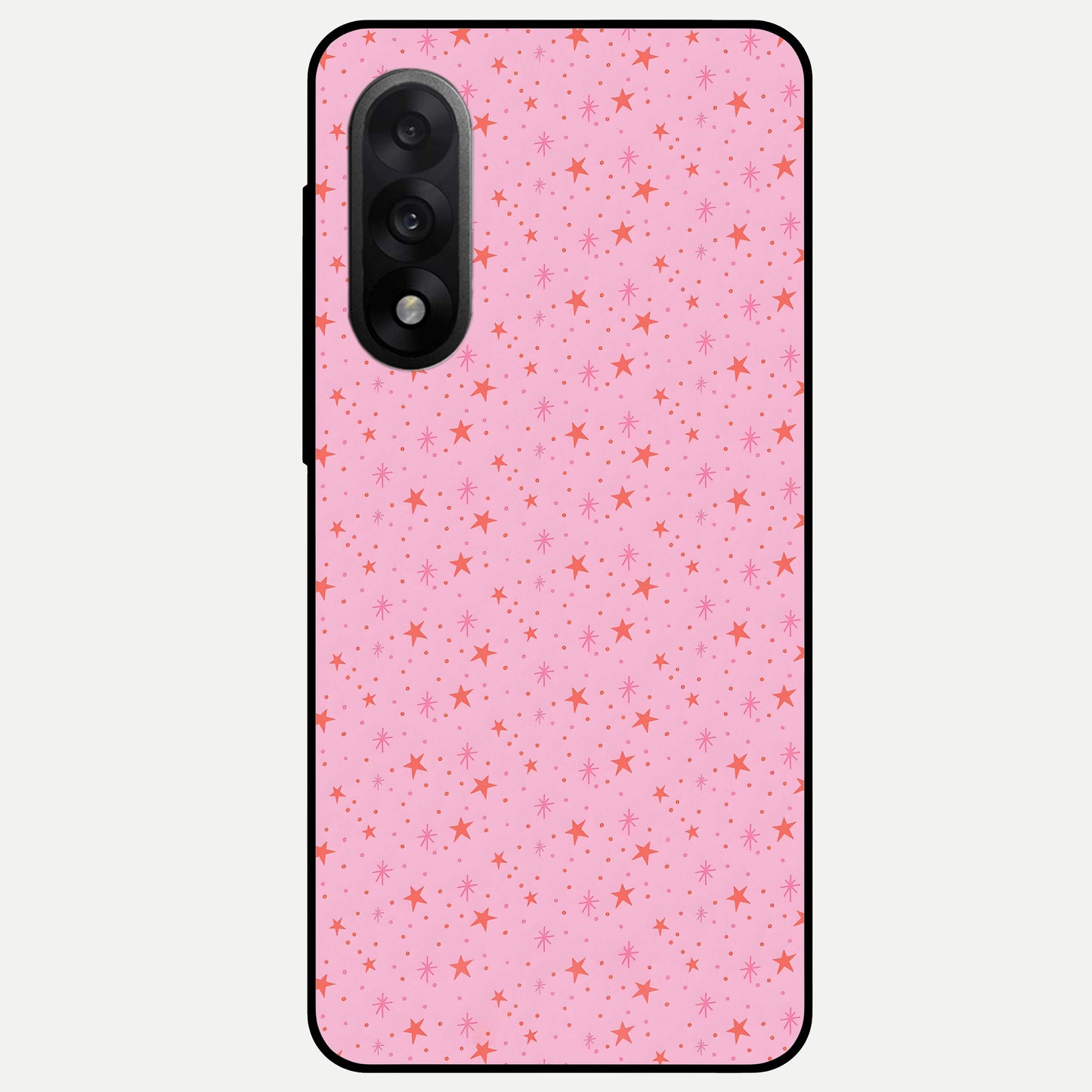  Cosmic Pink Sparkle Glass Case For Oneplus Nord 5 back cover – full design glossy printed glass finish