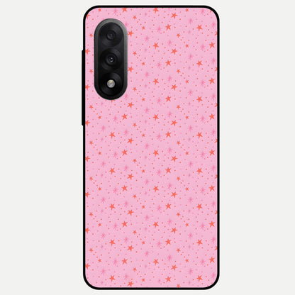 Cosmic Pink Sparkle Glass Case For Oneplus Nord 5 back cover – full design glossy printed glass finish