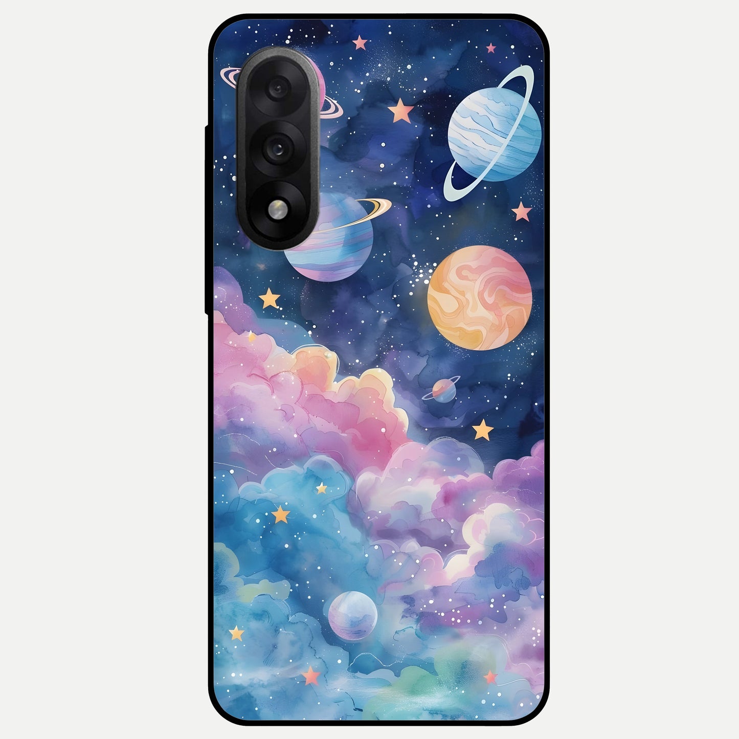  Cosmic Planet Dreams Glass Case For Oneplus Nord 5 back cover – full design glossy printed glass finish