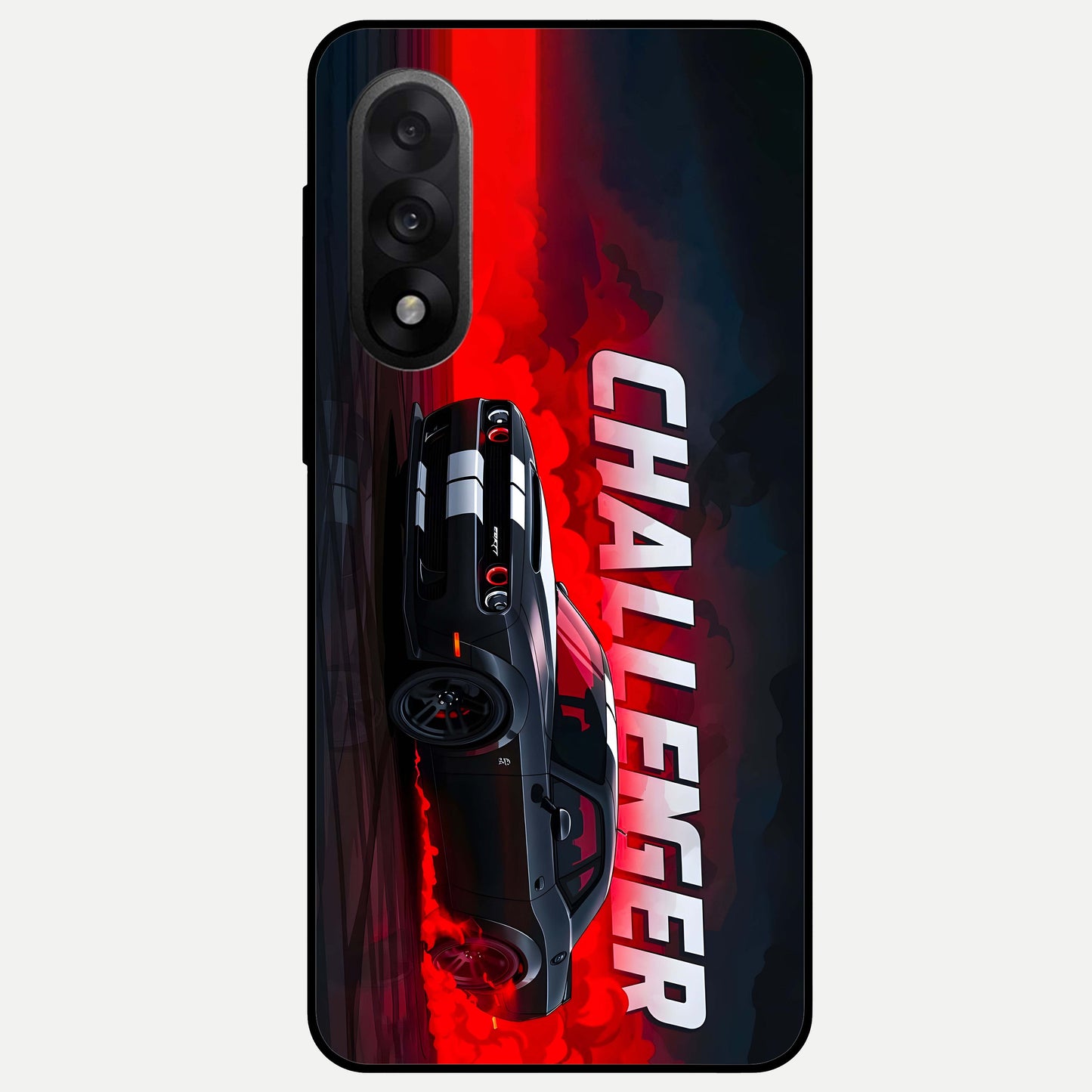  Crimson Challenger Fury Glass Case For Oneplus Nord 5 back cover – full design glossy printed glass finish
