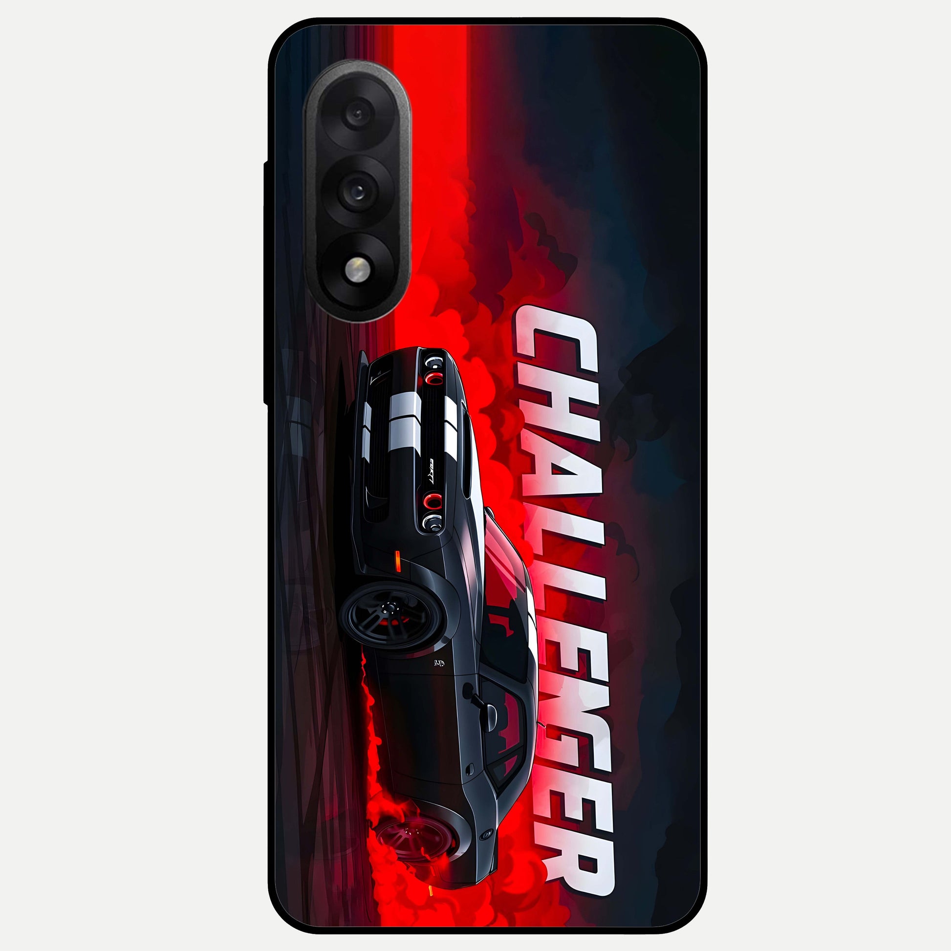  Crimson Challenger Fury Glass Case For Oneplus Nord 5 back cover – full design glossy printed glass finish