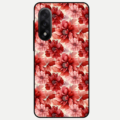  Crimson Love Petals Glass Case For Oneplus Nord 5 back cover – full design glossy printed glass finish