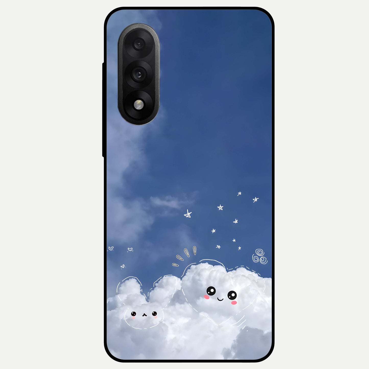  Cute Blossom Cloud Glass Case For Oneplus Nord 5 back cover – full design glossy printed glass finish