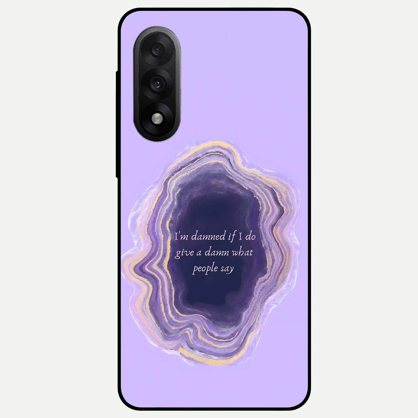  Damned People Quote Glass Case For Oneplus Nord 5 back cover – full design glossy printed glass finish