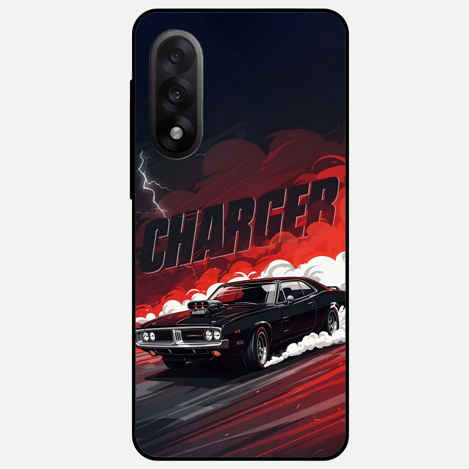  Dark Charger Fury Glass Case For Oneplus Nord 5 back cover – full design glossy printed glass finish