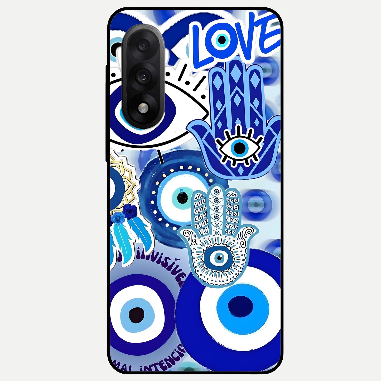  Evil Eyes Dream Glass Case For Oneplus Nord 5 back cover – full design glossy printed glass finish