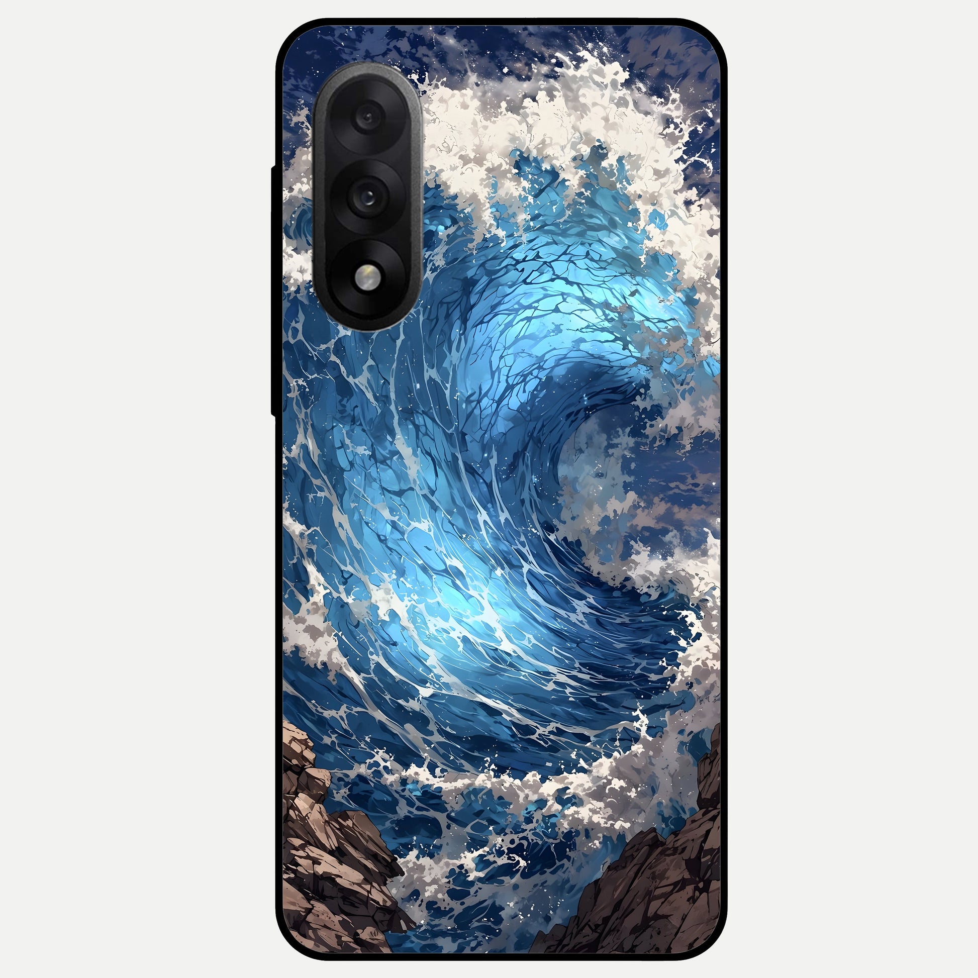  Giant Ocean Wave Glass Case For Oneplus Nord 5 back cover – full design glossy printed glass finish