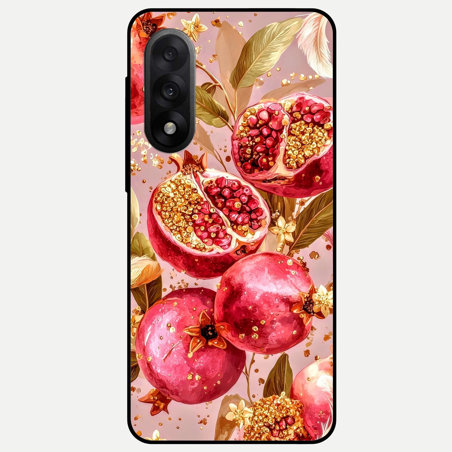 Golden Bloom Glow Glass Case For Oneplus Nord 5 back cover – full design glossy printed glass finish