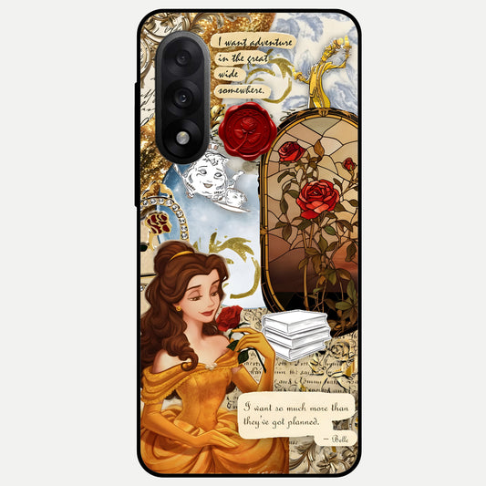  Golden Dream Belle Glass Case For Oneplus Nord 5 back cover – full design glossy printed glass finish