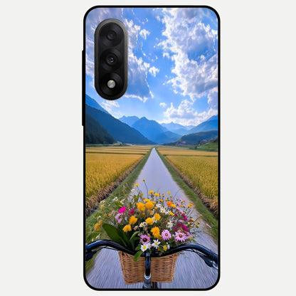  Golden Field Journey Glass Case For Oneplus Nord 5 back cover – full design glossy printed glass finish